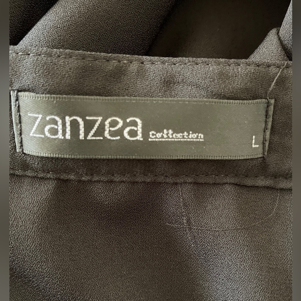 ZANZEA Womens V-Neck Loose Casual Black‎ Blouse - Picture 4 of 6